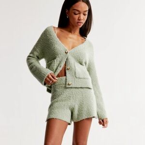 A&F lounge Boucle cardigan